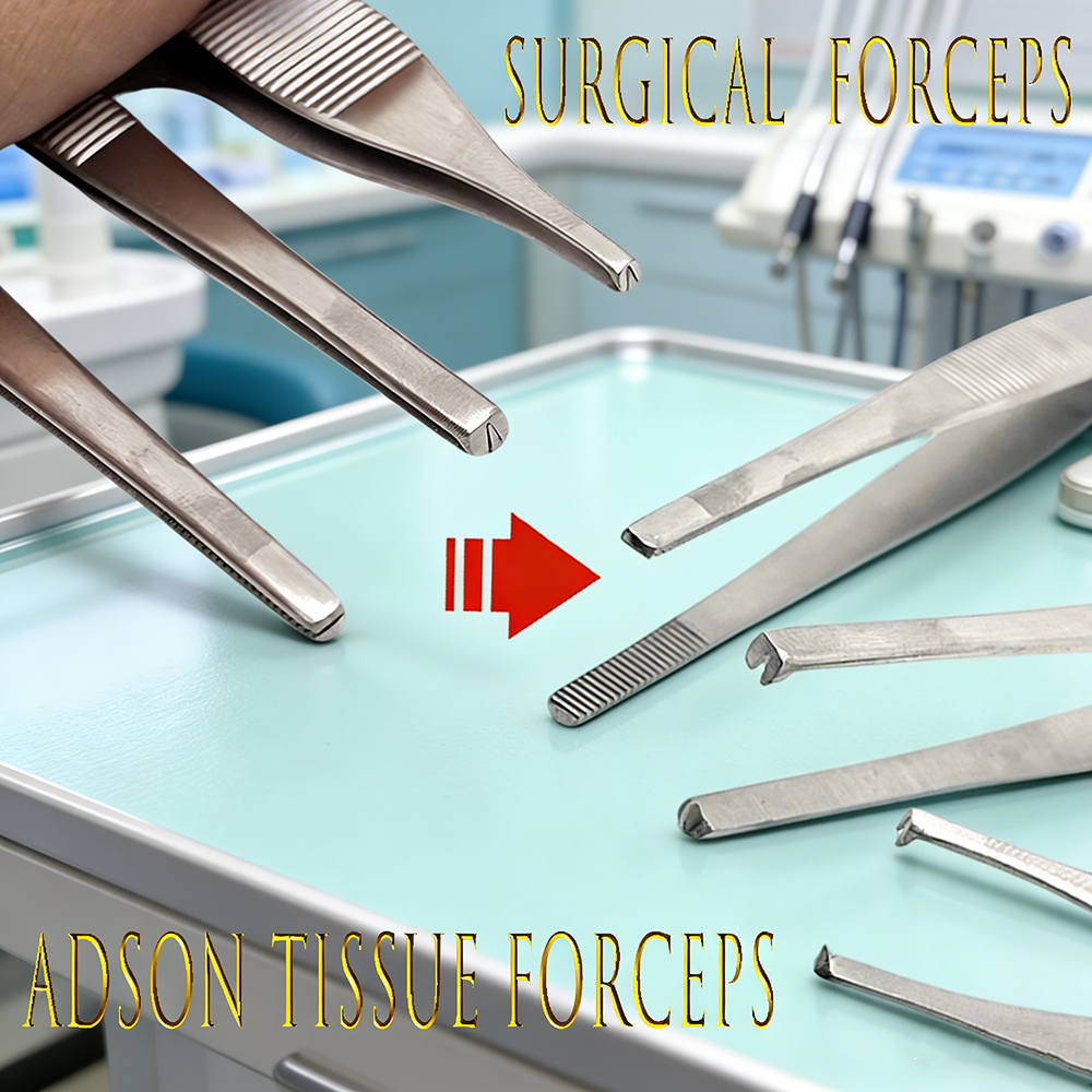 Adson เนื้อเยื่อคีมสําหรับ Rhinoplasty Oculoศัลยกรรมพลาสติก Precision กระดูกอ่อน Thumb Forceps ศัลยก