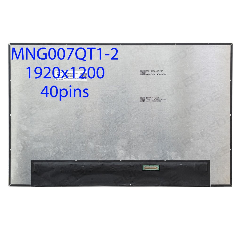 16 "นิ้ว IPS Lcd หน้าจอสัมผัสแผงจอแสดงผล MNG007QT1-2 FRU:5D11P79790 1920x1200 eDP 40 Pins