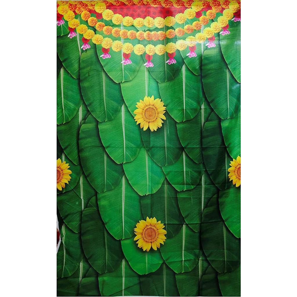 3X5FT Kolam Muggu ฉากหลังแบนเนอร์สําหรับอินเดีย Poija ตกแต่ง Diwali Puja Ganpati การถ่ายภาพพื้นหลังศ