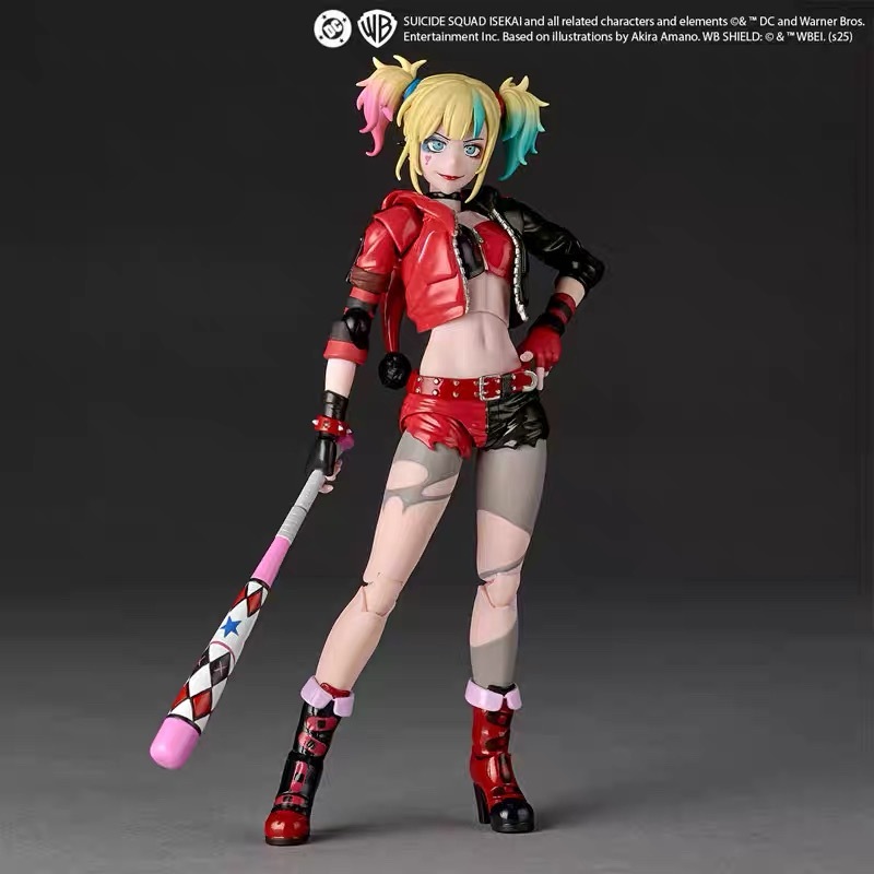 Kaiyodo Amazing Yamaguchi Revoltech Harley Quin Suicide Squad ISEKAI Ver.