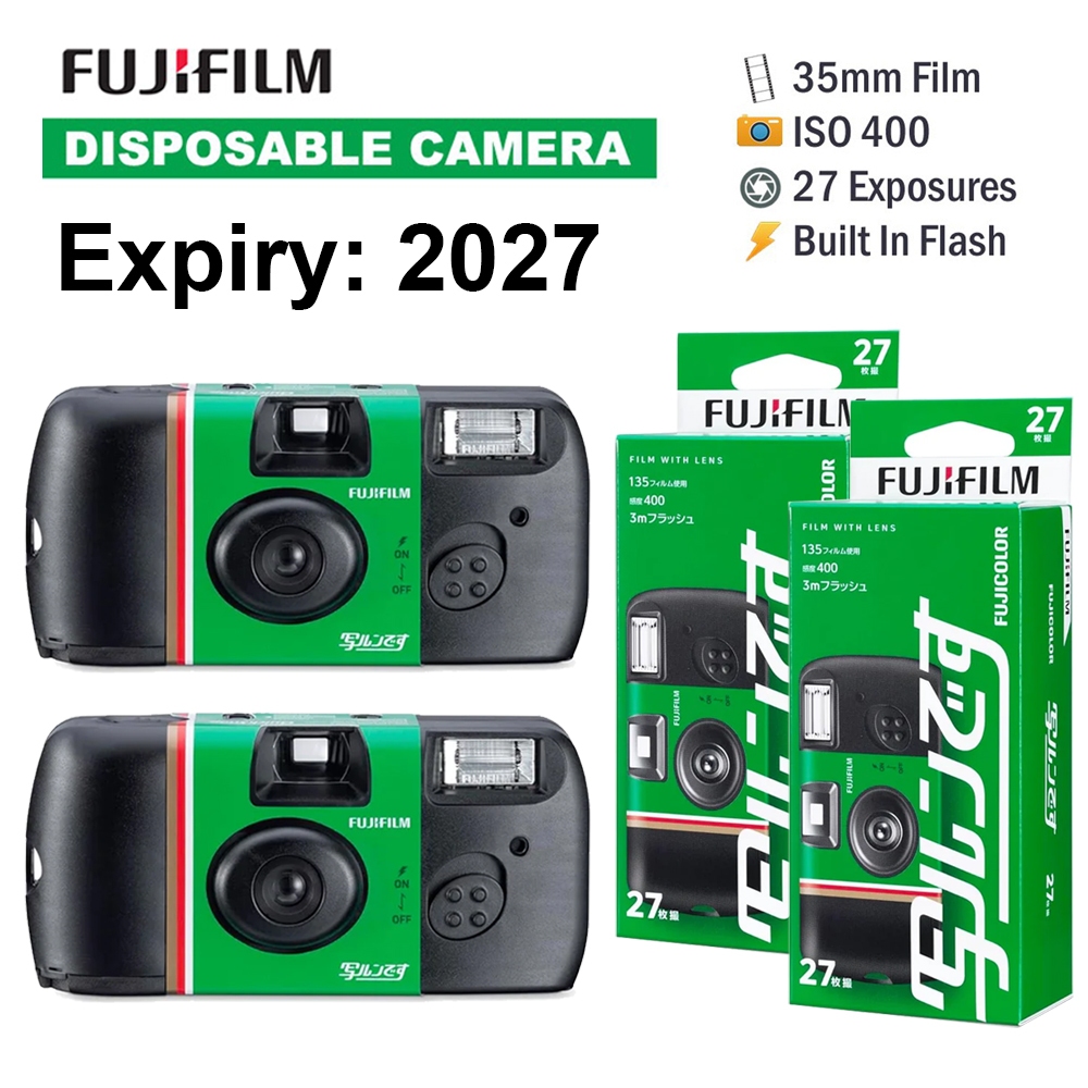 Fujifilm Simple Ace / QuickSnap Disposable ISO 400 35mm Film Camera 27 Exposure [วันหมดอายุ:2027]