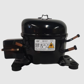 ใหม่ WANSHENG R600A คอมเพรสเซอร์ QD35Y สําหรับตู้เย็นประตูเดียวขนาดเล็ก, กําลัง 30W และความจุระบายความร้อน 54W