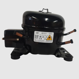 ใหม่ WANSHENG R600A คอมเพรสเซอร์ QD35Y สําหรับตู้เย็นประตูเดียวขนาดเล็ก, กําลัง 30W และความจุระบายความร้อน 54W