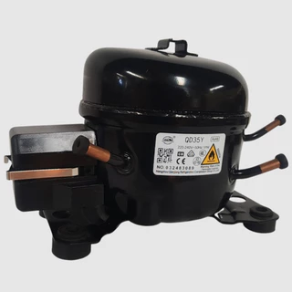 ใหม่ WANSHENG R600A คอมเพรสเซอร์ QD35Y สําหรับตู้เย็นประตูเดียวขนาดเล็ก, กําลัง 30W และความจุระบายความร้อน 54W
