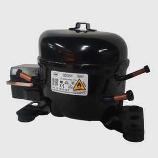 ใหม่ WANSHENG R600A คอมเพรสเซอร์ QD35Y สําหรับตู้เย็นประตูเดียวขนาดเล็ก, กําลัง 30W และความจุระบายความร้อน 54W