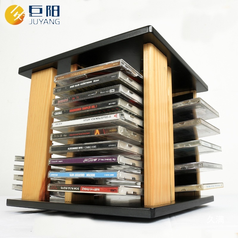 CD Rack Desktop CD Rack หมุน CD Rack ชั้นวางแผ่นดิสก์ CD Storage Bag Rack CD Storage Storage Box