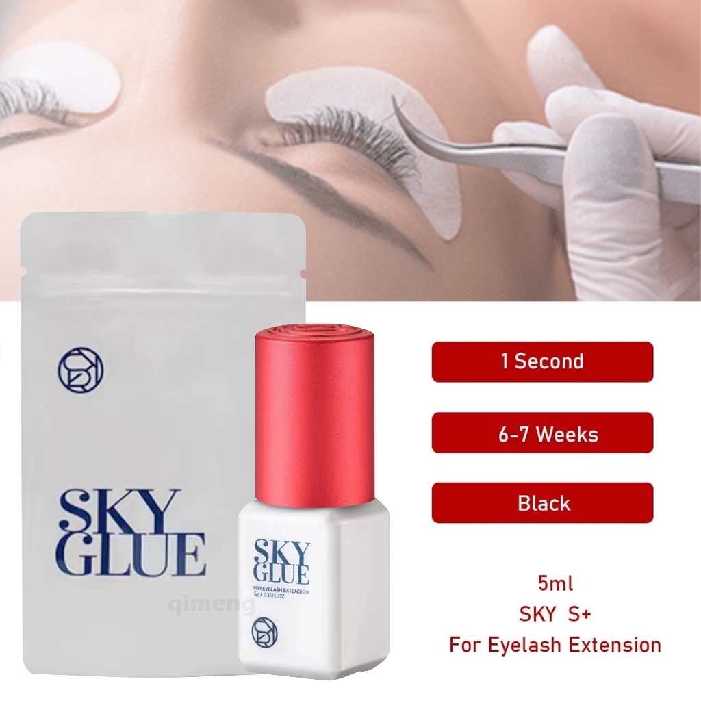 1 ชิ้น 5 มิลลิลิตรเกาหลี Sky กาว RA01 สำหรับต่อขนตา 0.5 วินาทีแห้งเวลาต่อขนตา MSDS กาวสีแดงหมวก