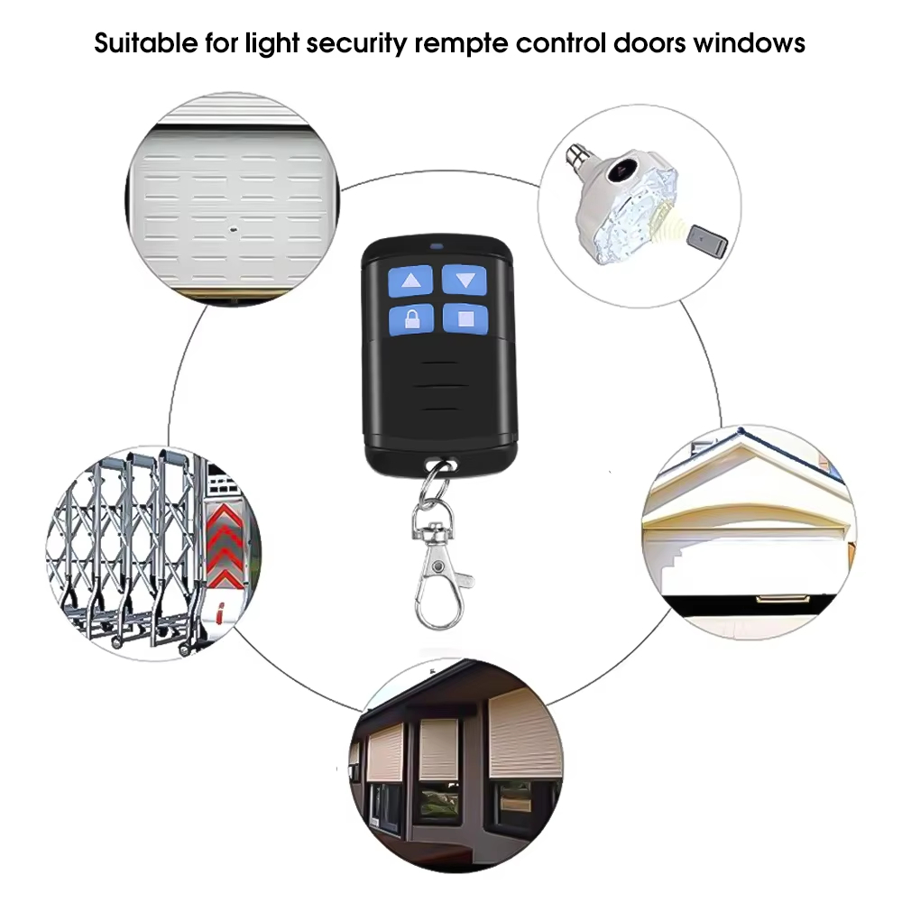 🚚ท้องถิ่น🚚 433MHz รีโมทคอนโทรลรหัสโคลนอัตโนมัติคู่สําเนา 4 คีย์รีโมทคอนโทรล Duplicator สําหรับบ้านโรงรถประตู - รูปที่ 5