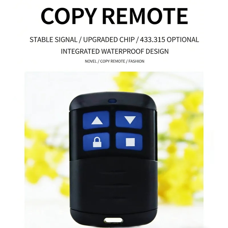 🚚ท้องถิ่น🚚 433MHz รีโมทคอนโทรลรหัสโคลนอัตโนมัติคู่สําเนา 4 คีย์รีโมทคอนโทรล Duplicator สําหรับบ้านโรงรถประตู - รูปที่ 4