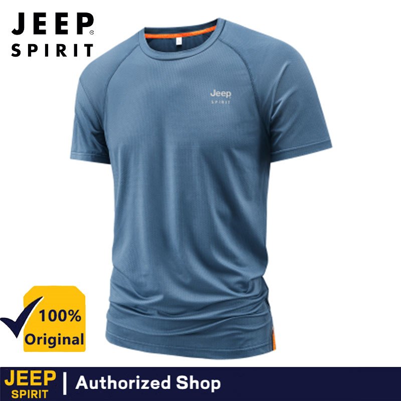 JEEP SPIRIT แขนสั้นแห้งเร็วและระบายอากาศดีสำหรับหนุ่มๆ ฤดูร้อน