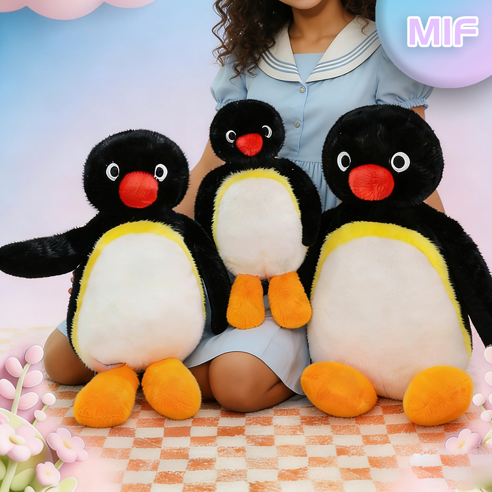 ใหม่ Pingu Super Power Series "Fluffy Penguin" ของเล่นตุ๊กตาน่ารัก Comfort ตุ๊กตาตุ๊กตาสัตว์ของขวัญว