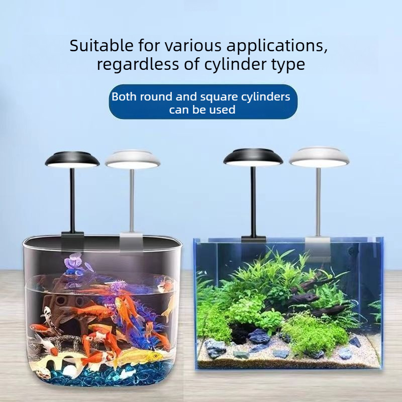 MINI Fish Tank Light Aquarium Light เต่าคลิปแสงพืชน้ําปลั๊ก USB LED Light Aquarium ขนาดเล็กถังคลิปภูมิทัศน์ - รูปที่ 2