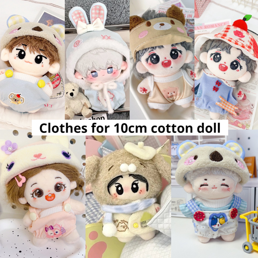 เฉพาะเสื้อผ้า10เซนติเมตรผ้าฝ้ายตุ๊กตาเสื้อผ้าน่ารักชุดกระโปรง