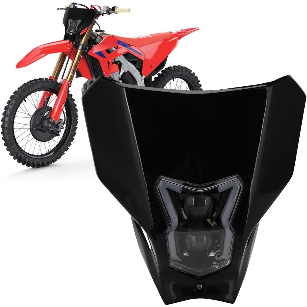 Dirt Bike Headlight,Motorcycle Head Light Universal for CRF450R CRF450L CRF450RX CRF250L CRF250L RAL