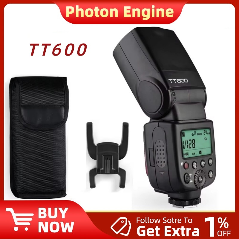 Godox TT600 2.4G ไร้สาย X-ระบบ GN60 กล้องมาสเตอร์/ทาส แฟลช Speedlite