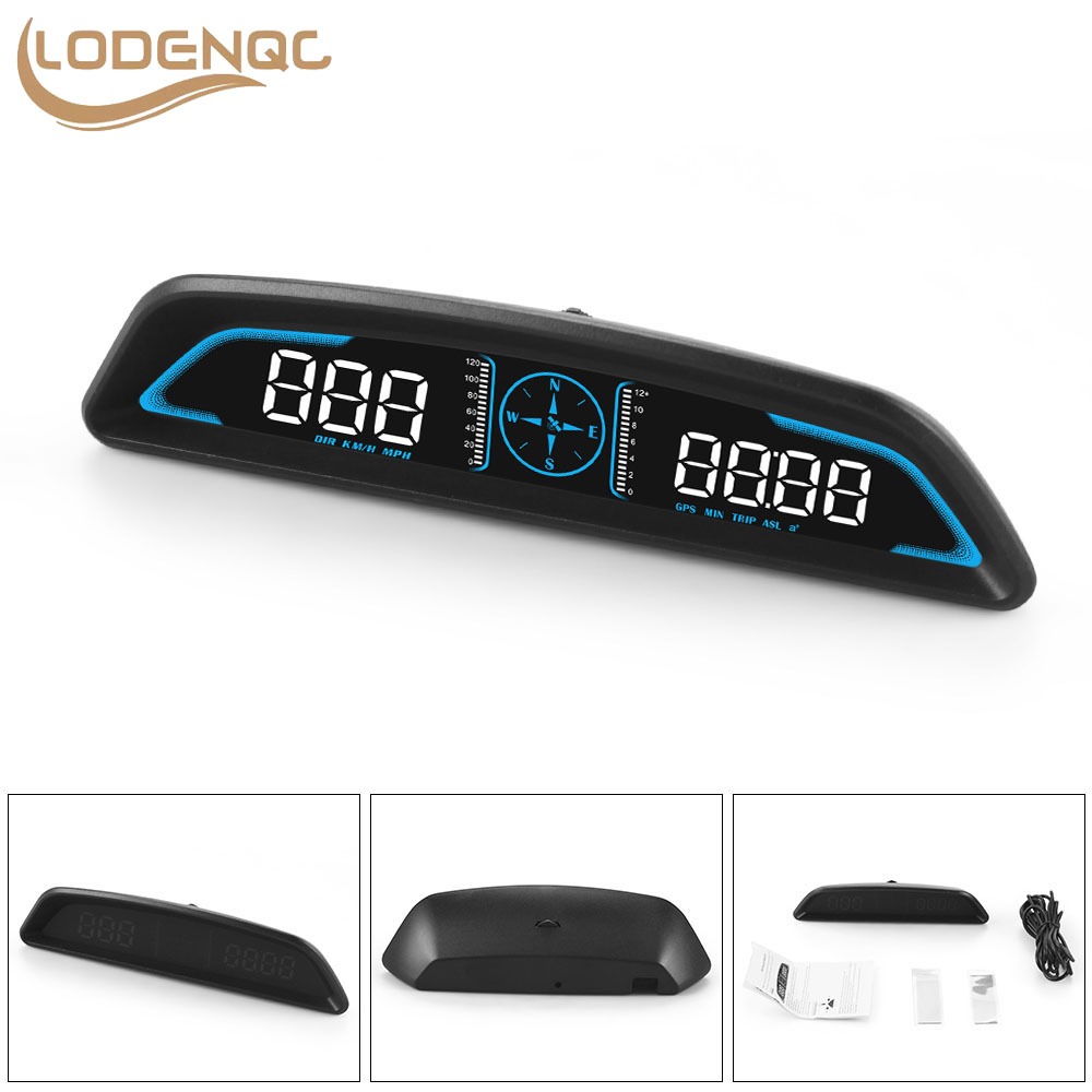 G3 GPS Head Up Display HUD Speedometer USB สําหรับรถยนต์ทุกรุ่นพร้อมนาฬิกาความเร็วเข็มทิศระดับความสูงนาฬิกาปลุก Overspeed