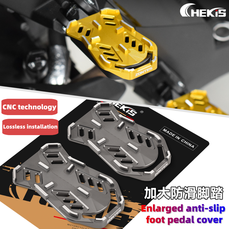 Chekis สําหรับ ZONTES 368G V1 V2 ดัดแปลงเท้าเหยียบด้านหน้าและด้านหลังขยายฝาครอบกันลื่นผู้โดยสารพักเท้าอุปกรณ์ตกแต่ง 368 G 2026