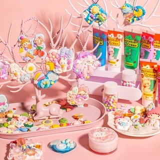 ✨สต็อกพร้อม✨Guka 522PCS ชุดสติกเกอร์ทําด้วยมือ decoden charmst พวงกุญแจ diy ของเล่นเด็กผู้หญิง