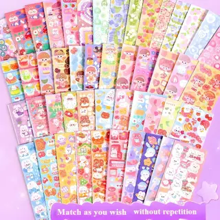 ✨สต็อกพร้อม✨Guka 522PCS ชุดสติกเกอร์ทําด้วยมือ decoden charmst พวงกุญแจ diy ของเล่นเด็กผู้หญิง