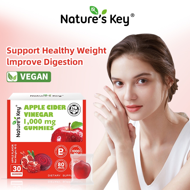 [มีอย.] Nature’s Key Apple Cider Vinegar Gummies ช่วยดูแลระบบทางเดินอาหาร บำรุงลำไส้ ทานง่าย ปลอดภัย - รูปที่ 2