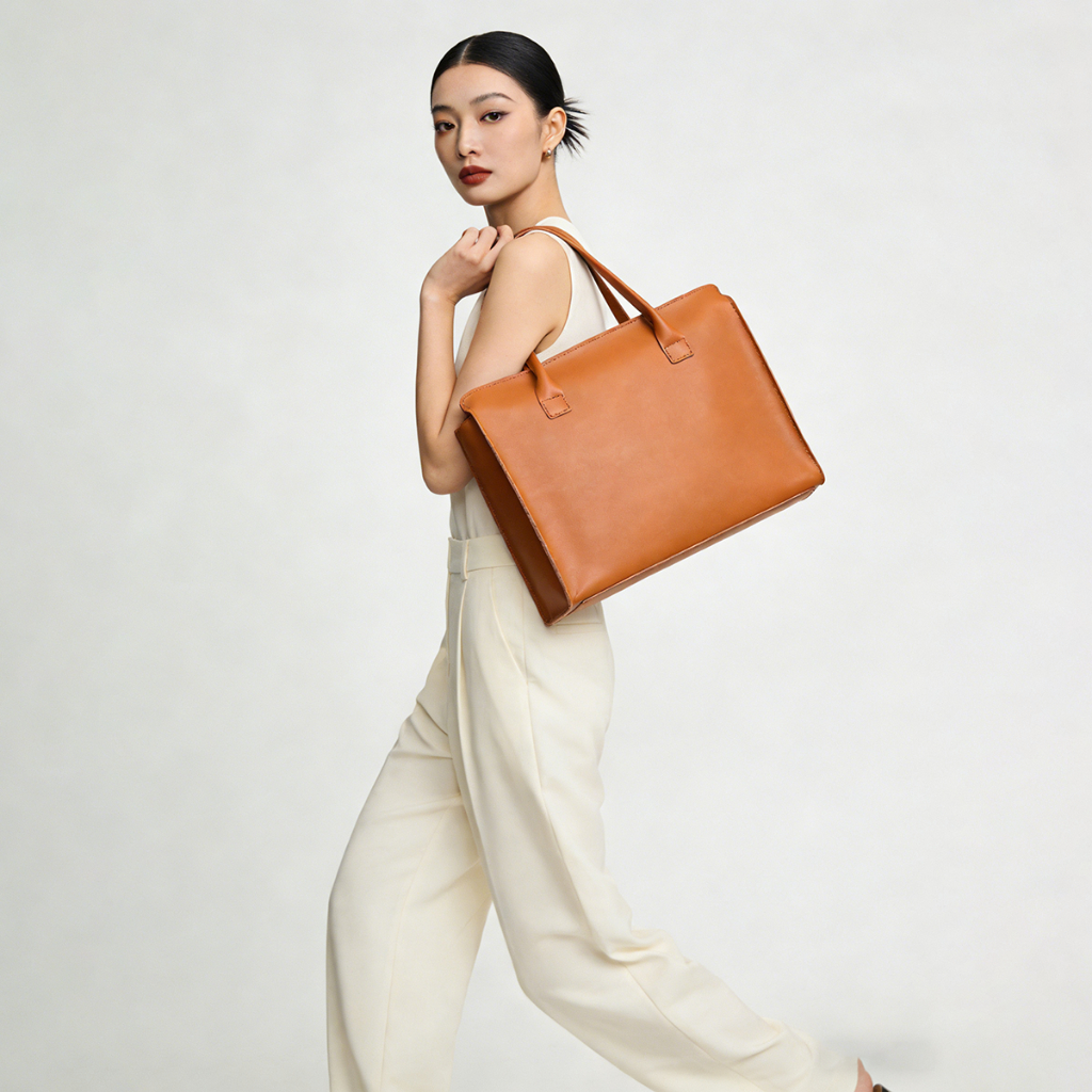 กระเป๋าถือแล็ปท็อปหนัง PU สุภาพสตรีหรูหรา 13-16 นิ้ว - Fit Macbook Huawei Lenovo Thinkpad (Office/Commute)