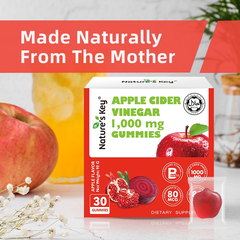 [มีอย.] Nature’s Key Apple Cider Vinegar Gummies ช่วยดูแลระบบทางเดินอาหาร บำรุงลำไส้ ทานง่าย ปลอดภัย - รูปที่ 4