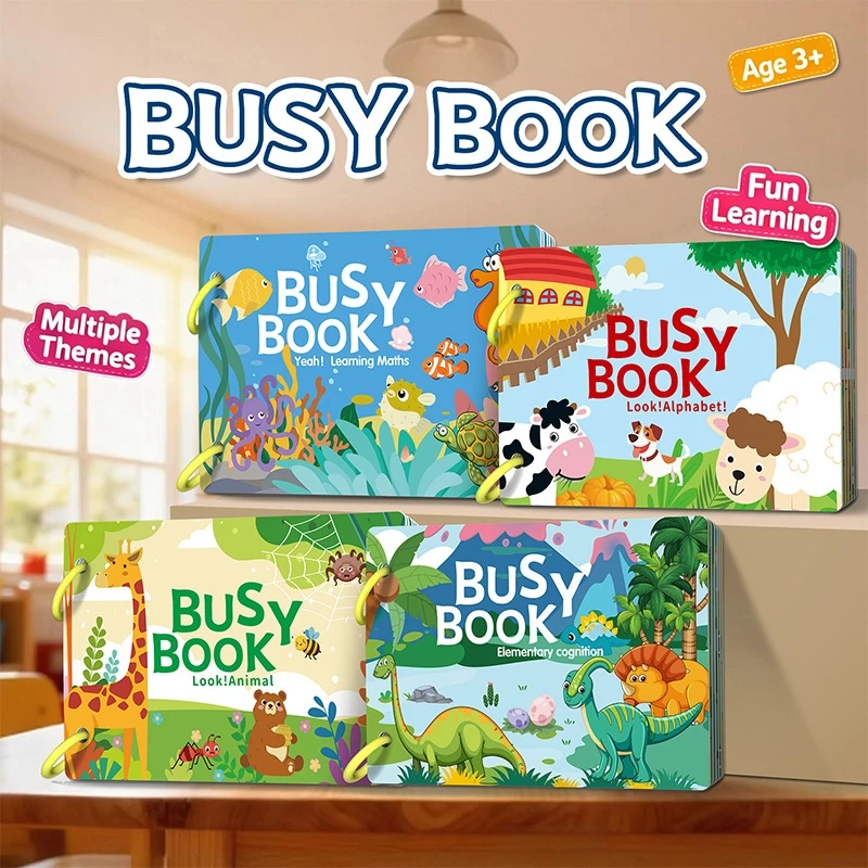 หนังสือเงียบ หนังสือยุ่ง หนังสือเงียบ ลอกและติดใหม่ได้ Busy Book Quiet Book ของเล่นเด็ก หนังสือกิจกรรม หนังสือเสริมพัฒนาการ หนังสือฝึกสมอง ของเล่นเสริมพัฒนาการ สมุดกิจกรรม เพิ่มสมาธิ thumbnail 3