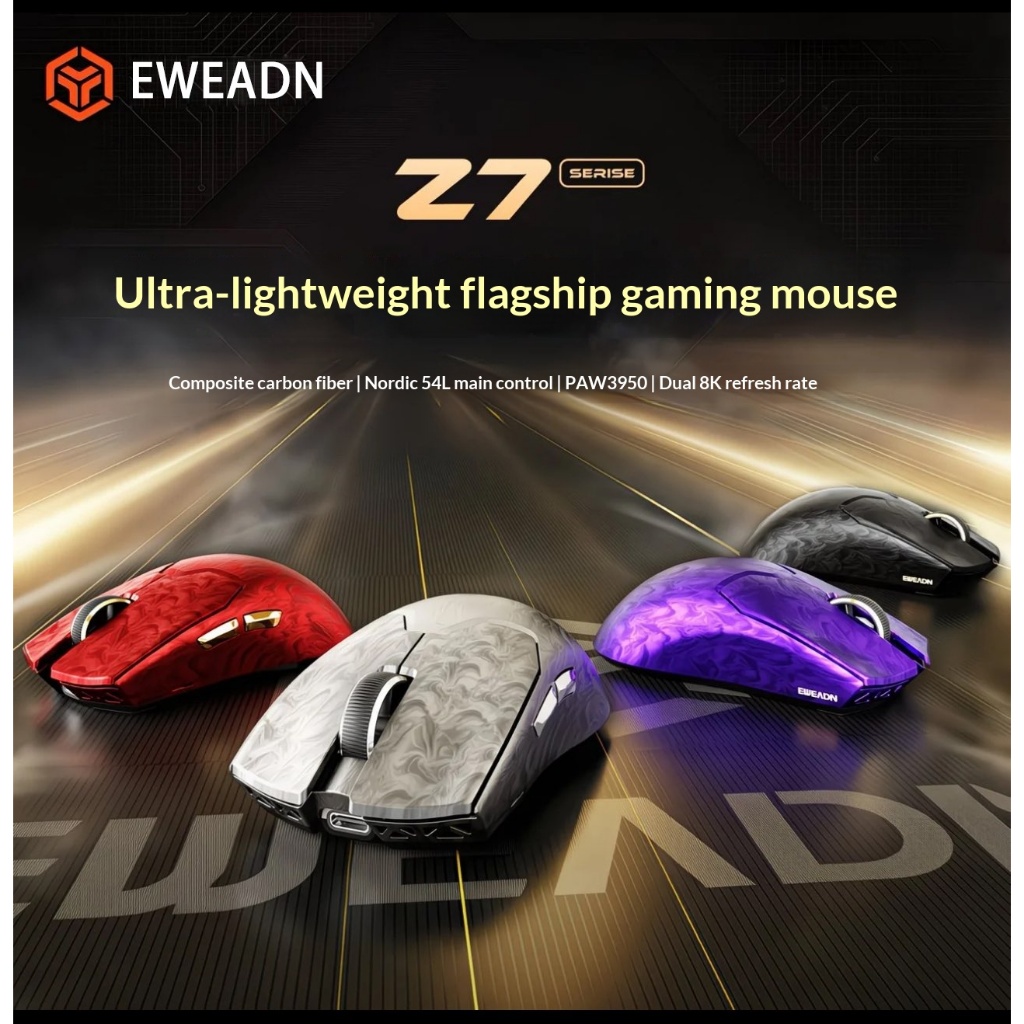 เอ่อ. z7เมาส์ไร้สาย,เมาส์สําหรับเล่นเกมประสิทธิภาพสูงคาร์บอนไฟเบอร์คอมโพสิตน้ําหนักเบา