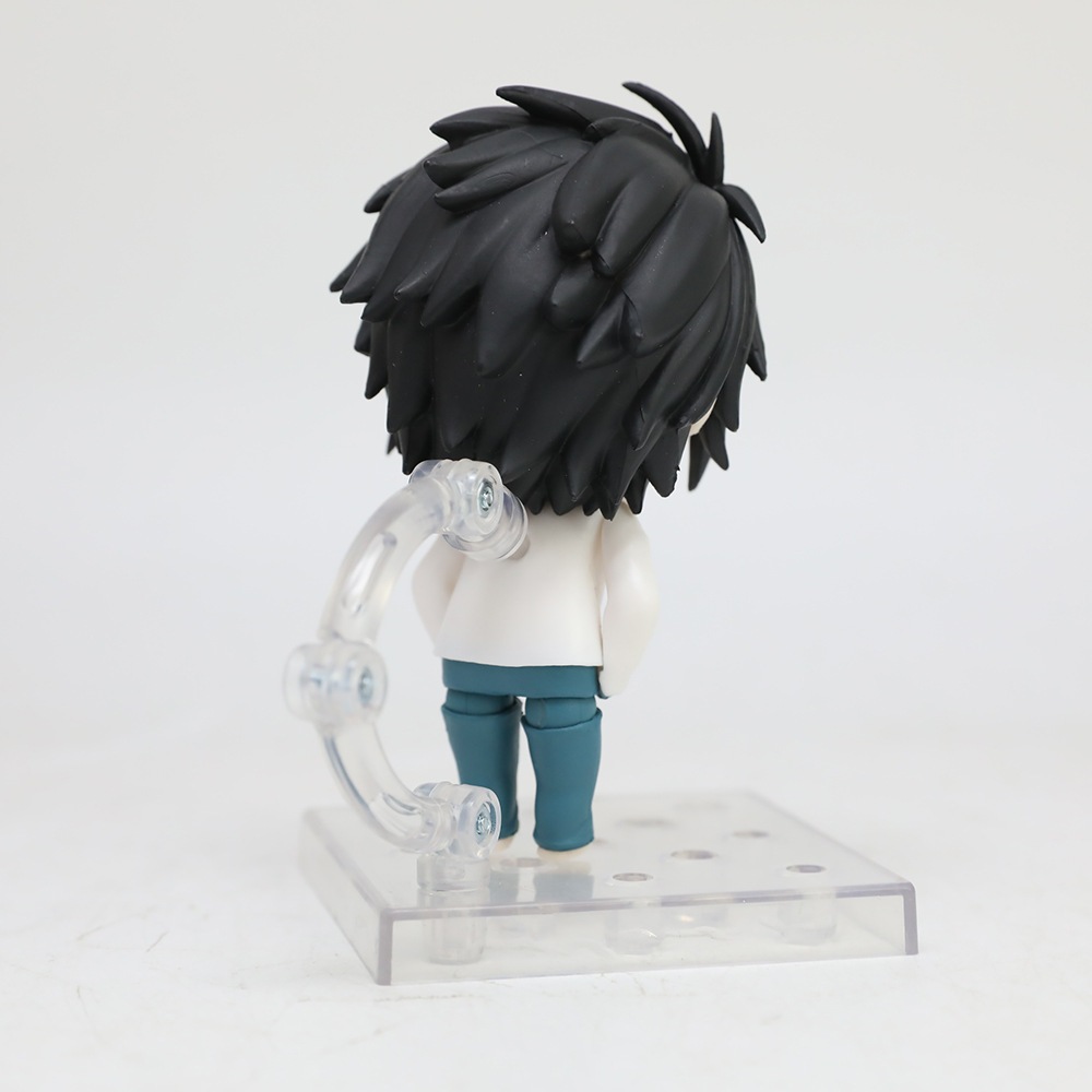 10เซนติเมตรใหม่อะนิเมะเดธโน้ตรูป #1200 L.Lawliet รุ่น Q PVC ตัวเลขการกระทําเดสก์ท็อปตกแต่งตุ๊กตาเคลื่อนย้ายได้ของเล่นของขวัญชนิดบรรจุกล่อง ราคา ถูกที่สุด ดีลบีเคเค แกลเลอรีภาพที่ 2