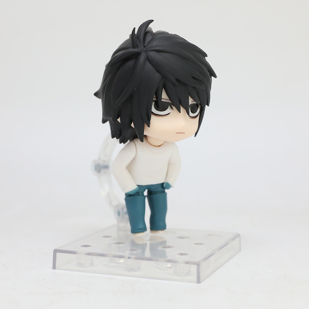 10เซนติเมตรใหม่อะนิเมะเดธโน้ตรูป #1200 L.Lawliet รุ่น Q PVC ตัวเลขการกระทําเดสก์ท็อปตกแต่งตุ๊กตาเคลื่อนย้ายได้ของเล่นของขวัญชนิดบรรจุกล่อง ราคา ถูกที่สุด ดีลบีเคเค แกลเลอรีภาพที่ 3