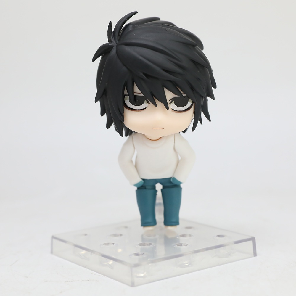 10เซนติเมตรใหม่อะนิเมะเดธโน้ตรูป #1200 L.Lawliet รุ่น Q PVC ตัวเลขการกระทําเดสก์ท็อปตกแต่งตุ๊กตาเคลื่อนย้ายได้ของเล่นของขวัญชนิดบรรจุกล่อง ราคา ถูกที่สุด ดีลบีเคเค แกลเลอรีภาพที่ 8