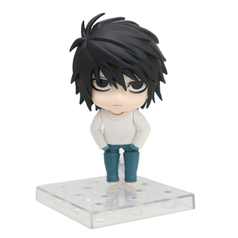 10เซนติเมตรใหม่อะนิเมะเดธโน้ตรูป #1200 L.Lawliet รุ่น Q PVC ตัวเลขการกระทําเดสก์ท็อปตกแต่งตุ๊กตาเคลื่อนย้ายได้ของเล่นของขวัญชนิดบรรจุกล่อง ราคา ถูกที่สุด ดีลบีเคเค แกลเลอรีภาพที่ 9