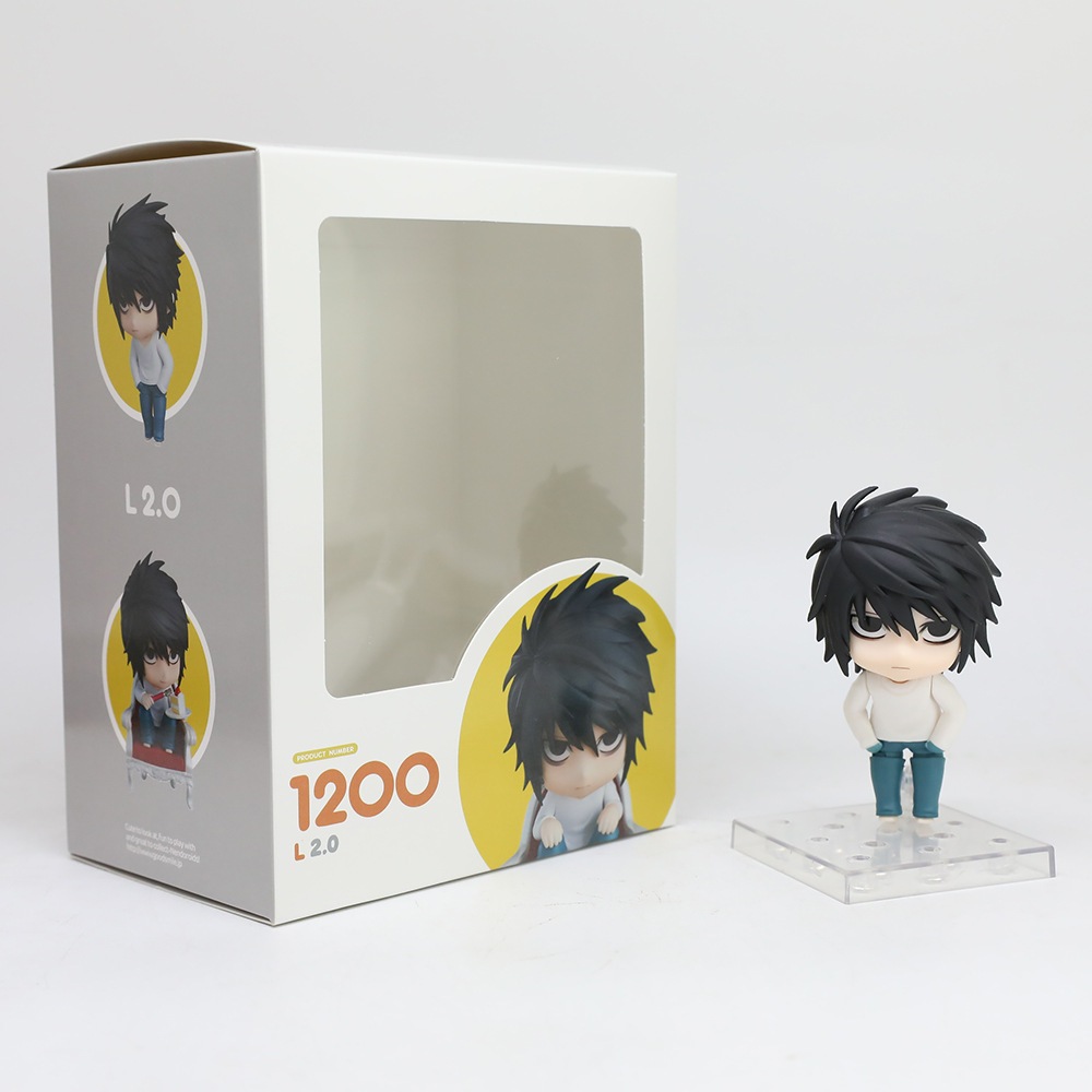 10เซนติเมตรใหม่อะนิเมะเดธโน้ตรูป #1200 L.Lawliet รุ่น Q PVC ตัวเลขการกระทําเดสก์ท็อปตกแต่งตุ๊กตาเคลื่อนย้ายได้ของเล่นของขวัญชนิดบรรจุกล่อง ราคา ถูกที่สุด ดีลบีเคเค แกลเลอรีภาพที่ 6