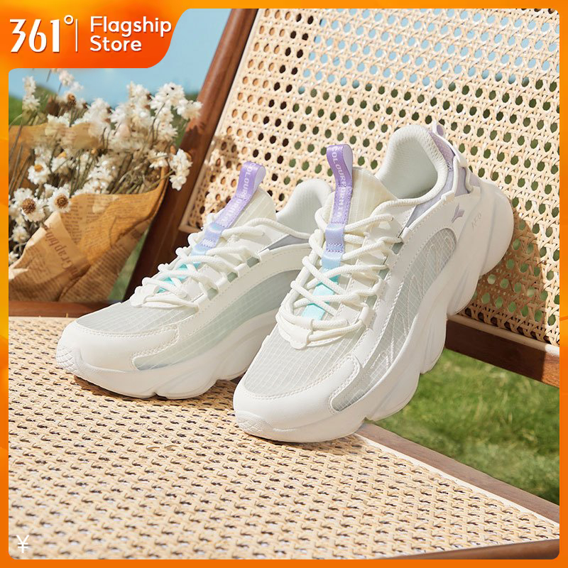 【361 Degrees】 Enchanted SE รองเท้าวิ่งผู้หญิง ดีไซน์เส้นด้ายลื่น ออกแบบเพื่อการซัพพอร์ตและลดแรงกระแท