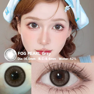 คอนแทคเลนส์ตาโต UYAAI คอนแทคเลนส์ตาหวาน สีเทา 14.2~14.5 มม. 0.00--4.00