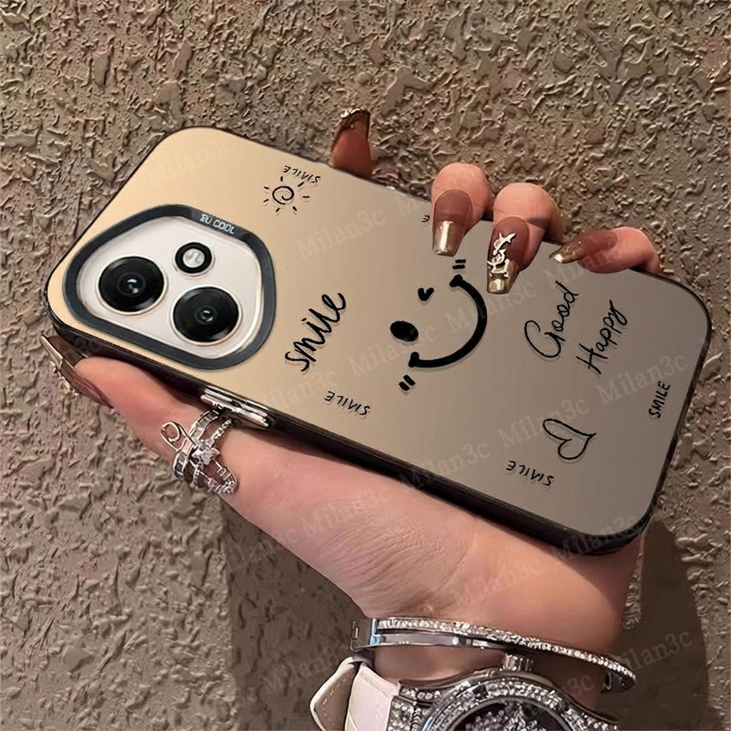 เคสสำหรับ Honor 400 200 90 เคส Honor 400 200 Pro แบบด้านพิเศษ ลายหน้ายิ้ม เคสแข็ง