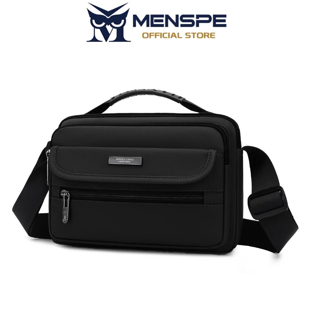 MENSPE กระเป๋าสะพายข้างกันน้ำ กระเป๋าสปอร์ตสตรีท
