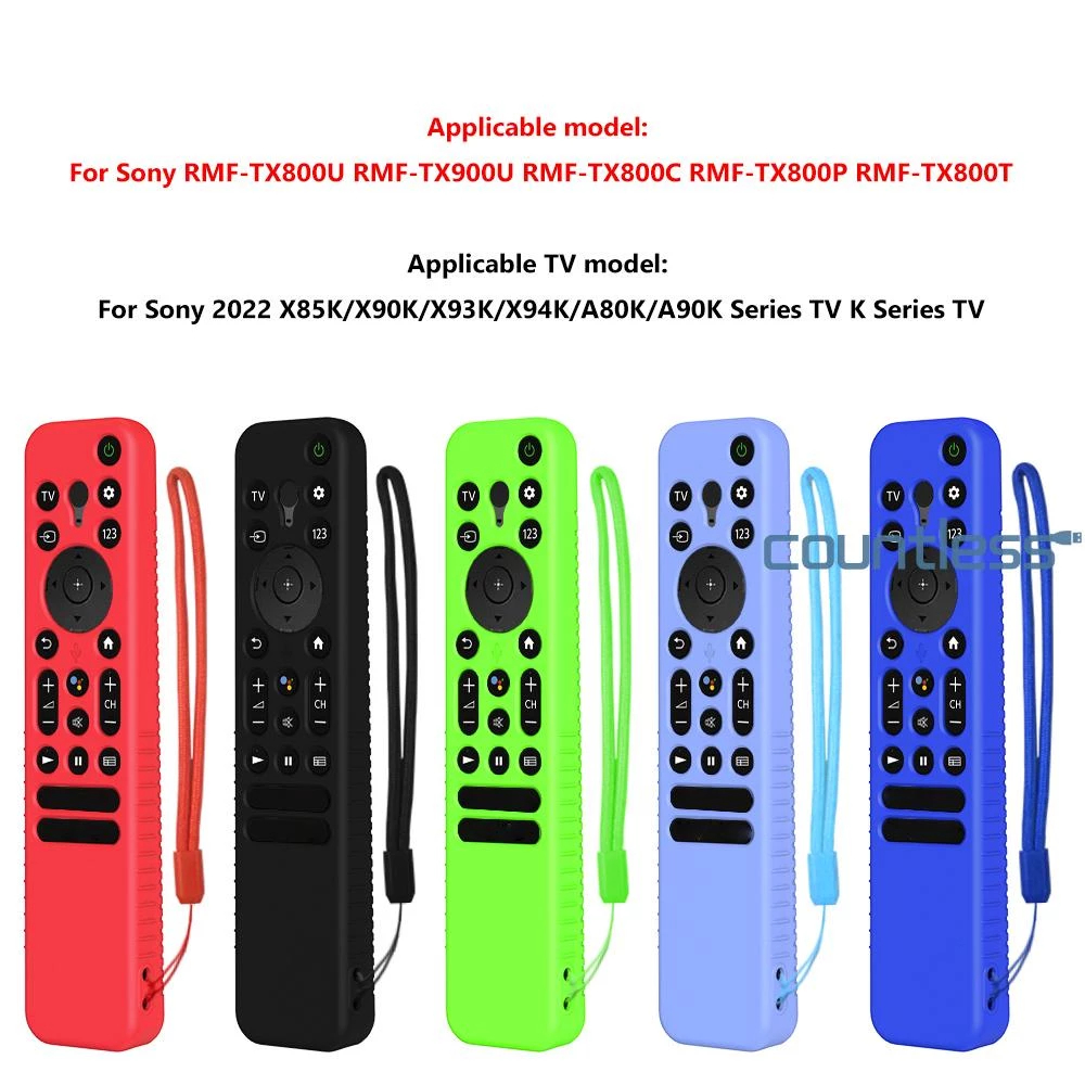 ปลอกป้องกันซิลิโคนสําหรับ Sony RMF-TX800U TX900U TX800C TX800P TX800T/ Sony X90K/A90K TV รีโมทคอนโทร