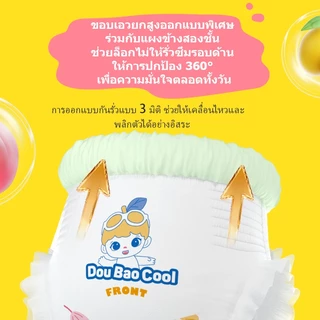 DouBaoCool ผ้าอ้อมแพนท์ไซซ์ใหญ่ ซื้อ 1 แถม 1 (2 แพ็ค) สำหรับเด็กท้วม L–7XL | ไฮไลต์ 4XL·5XL·6XL·7XL | ระบายอากาศดี ป้องกันการรั่ว แกนซึมซับพลังสูง >1500 มล. ลดผดผื่น ใส่สบายทั้งวัน-คืน | รองรับ COD ปลายทาง