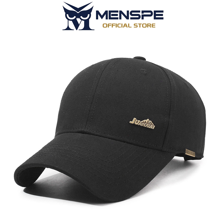 MENSPE หมวกเบสบอลผู้ชายผ้าฝ้ายแท้แฟชั่นกีฬากลางแจ้งระบายอากาศปรับม่านบังแดดหมวกเหมาะสำหรับทุกฤดูกาล