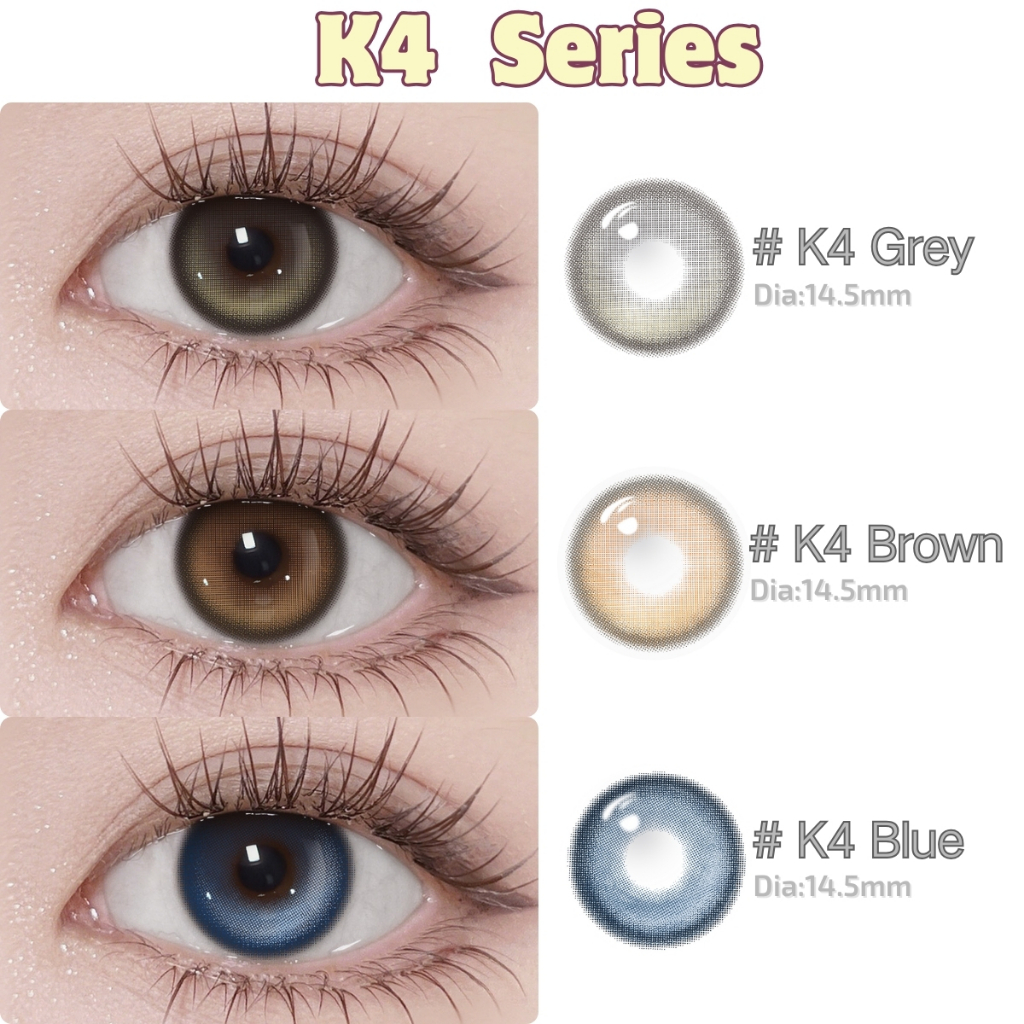 คอนแทคเลนส์  UYAAI x FRESHLADY คอนแทคเลนส์สำหรับสาวหวานๆ K4 Series 14.5 มม. 0.00--6.00