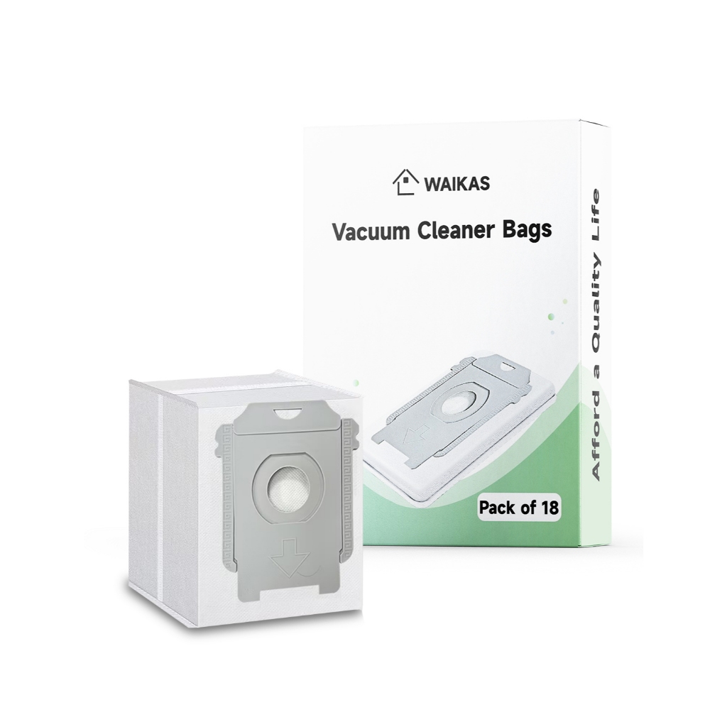 WAIKAS 18 แพ็คถุงสูญญากาศสําหรับ iRobot Roomba 104 105 405 504 505 705 Combo 10 Max, i7+ i3+ i4+ i5+
