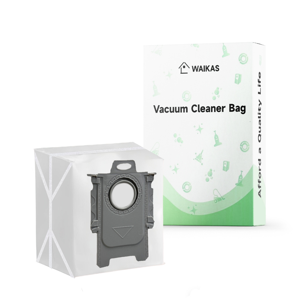 WAIKAS 20 ถุงเก็บฝุ่นสําหรับ Roborock Q10 S5 +, Q7 L5 +, Q5 Pro +, Q5/Q7/Q8 Max +, S7 Max Ultra, S8 