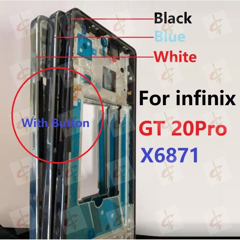 กรอบหน้า LCD สําหรับ Infinix GT 20 Pro X6871 กรอบกลาง รูปที่ 4