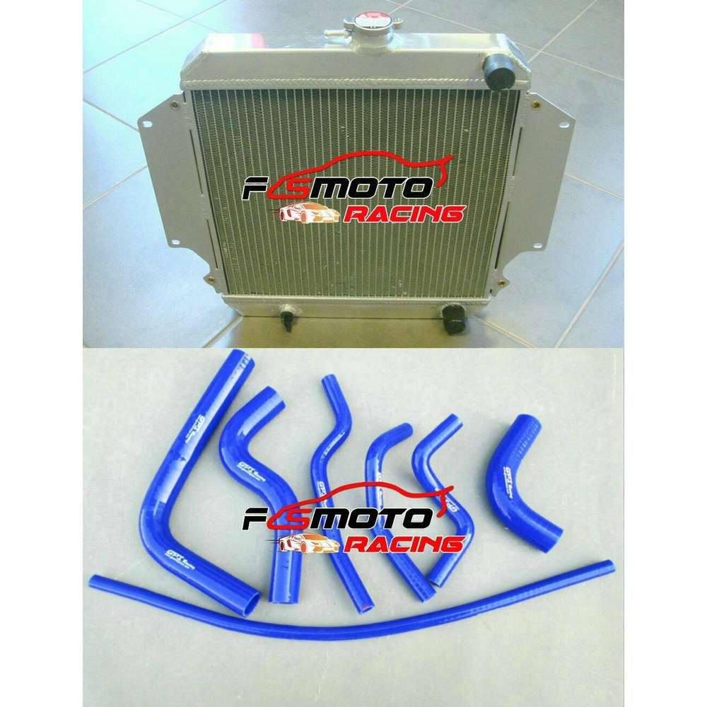 หม้อน้ําอลูมิเนียม + ท่อสําหรับ Suzuki Jimny Sierra SJ410 SJ413 Samurai JA51 1.0L 1.3L 1984-1998 คู่