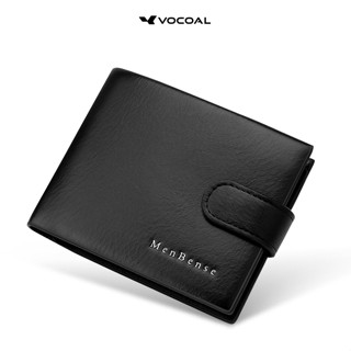 VOCOAL แฟชั่นกระเป๋าสตางค์สั้นผู้ชาย Retro กระเป๋าสตางค์ธุรก…