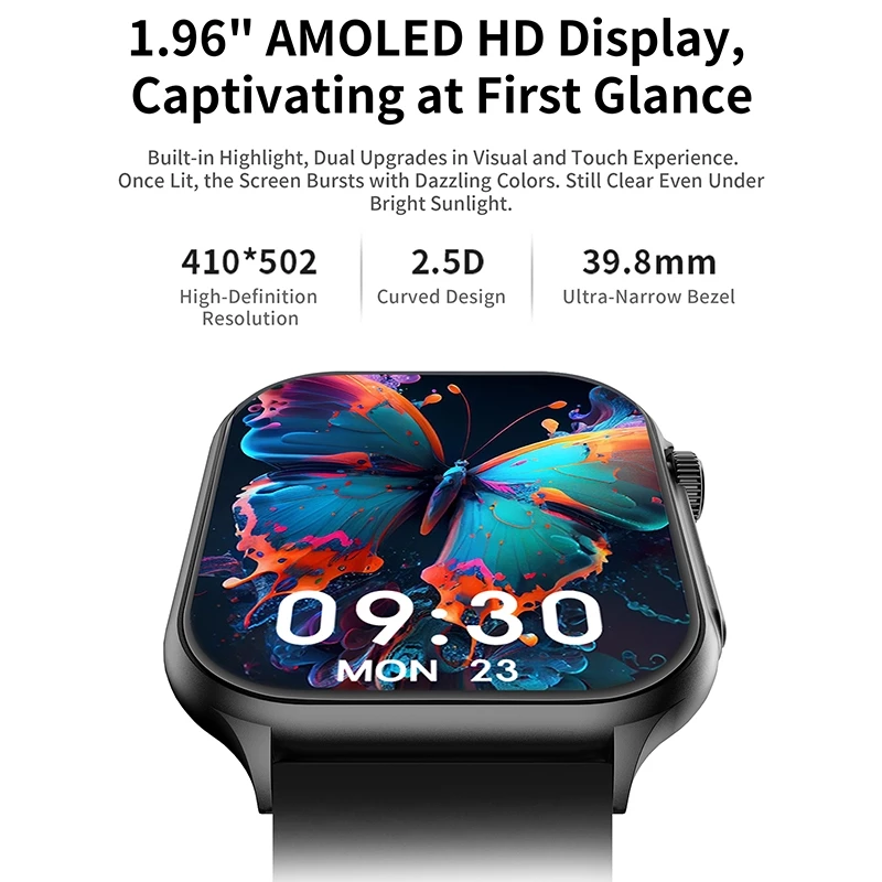Lenovo Watch Fit 1.96" AMOLED HD จอแสดงผล 5ATM ความต้านทานน้ํา Global Version Smart Watch thumbnail 5