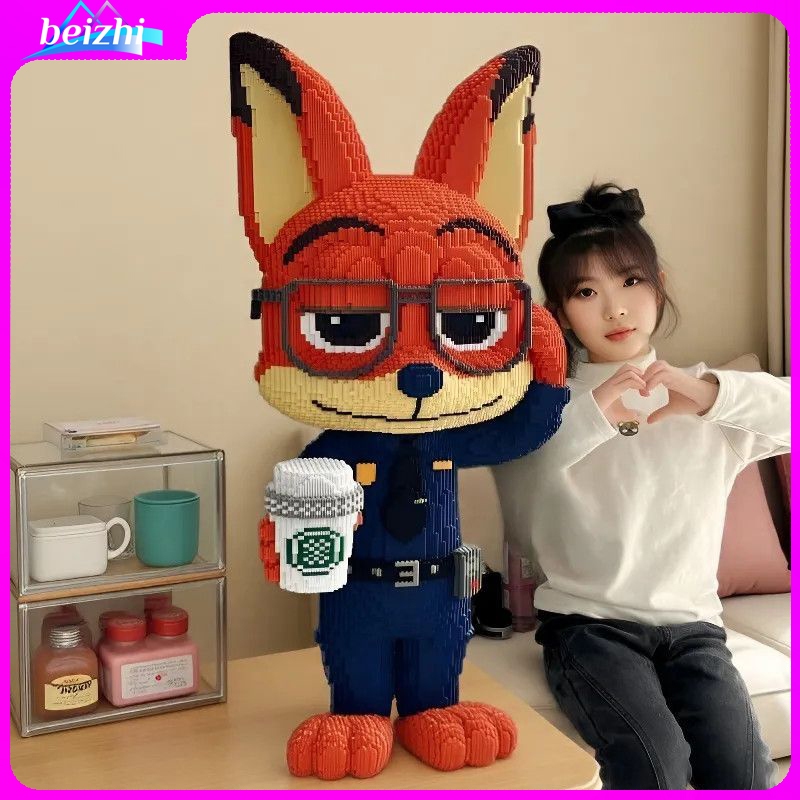 ของเล่นตัวต่อ 3D ความสูง: 112 ซม นิค​และ​จูดี้ ซูโทเปีย​ ของตกแต่ง ของสะสม ของขวัญ