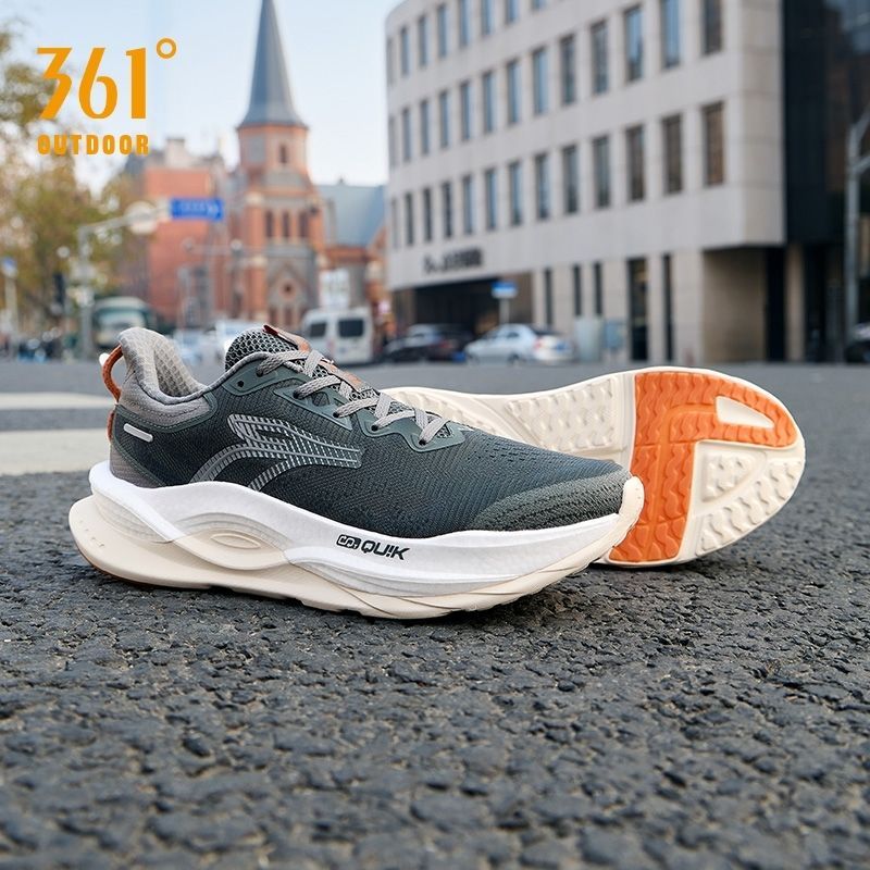 361 Degrees Fierce 5.0 Wide รองเท้าวิ่งชายแบบหน้ากว้าง ระบายอากาศได้ดี ดูดซับแรงกระแทก 672522218