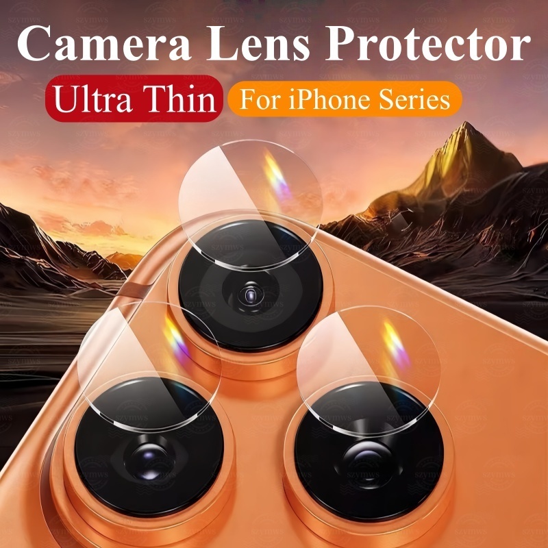 2/3 ชิ้นกล้องเลนส์ProtectorสําหรับiPhone 17 16 Pro 15 Pro Max 14 13 12 11 Pro Max 16 15 14 Plus 13 12 Miniเลนส์ป้องกันTemperdฟิล์มแก้ว